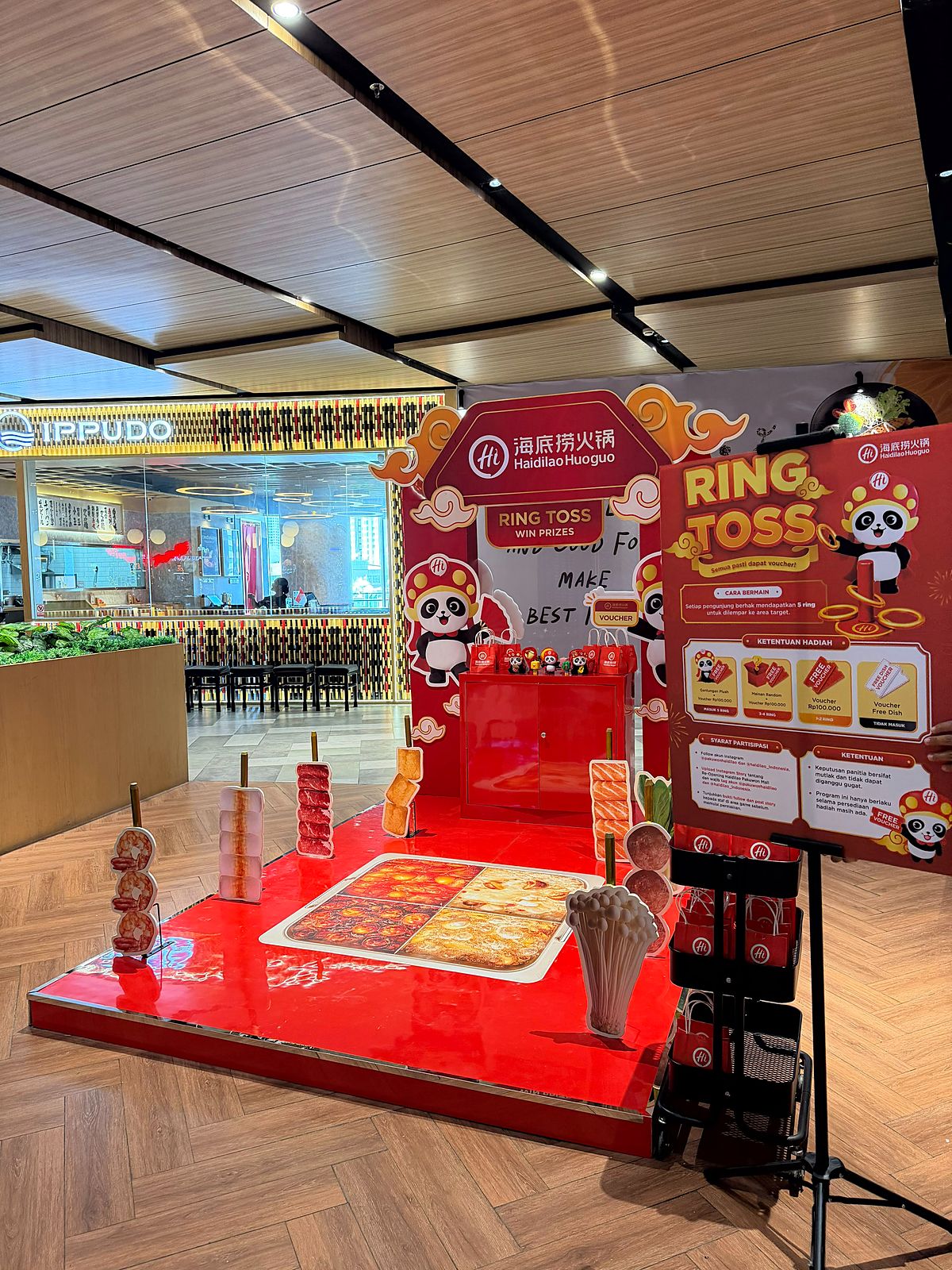 Booth game promosi ring toss