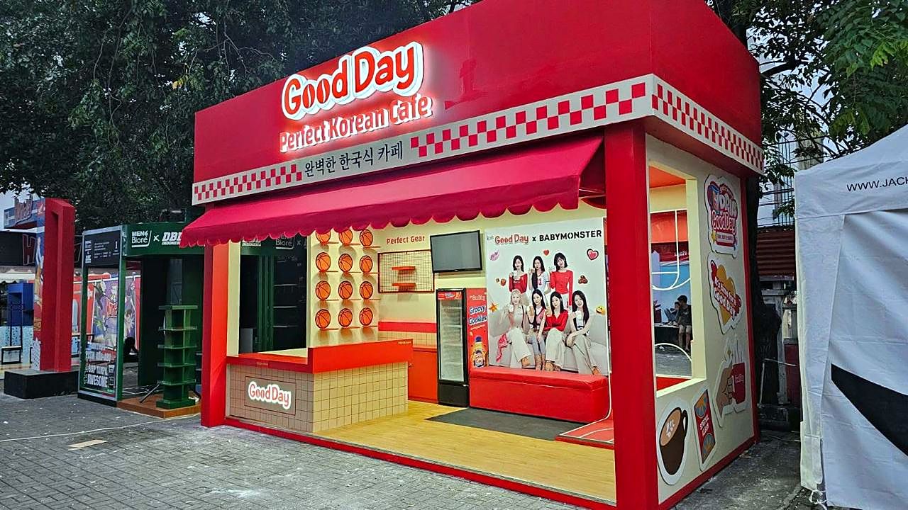Booth kafe bergaya Korea